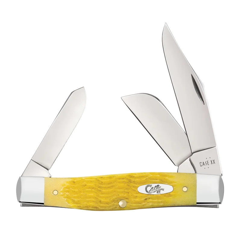 Case 75311 - Yellow Bone Platts Jig Large Stockman (6375 SS)