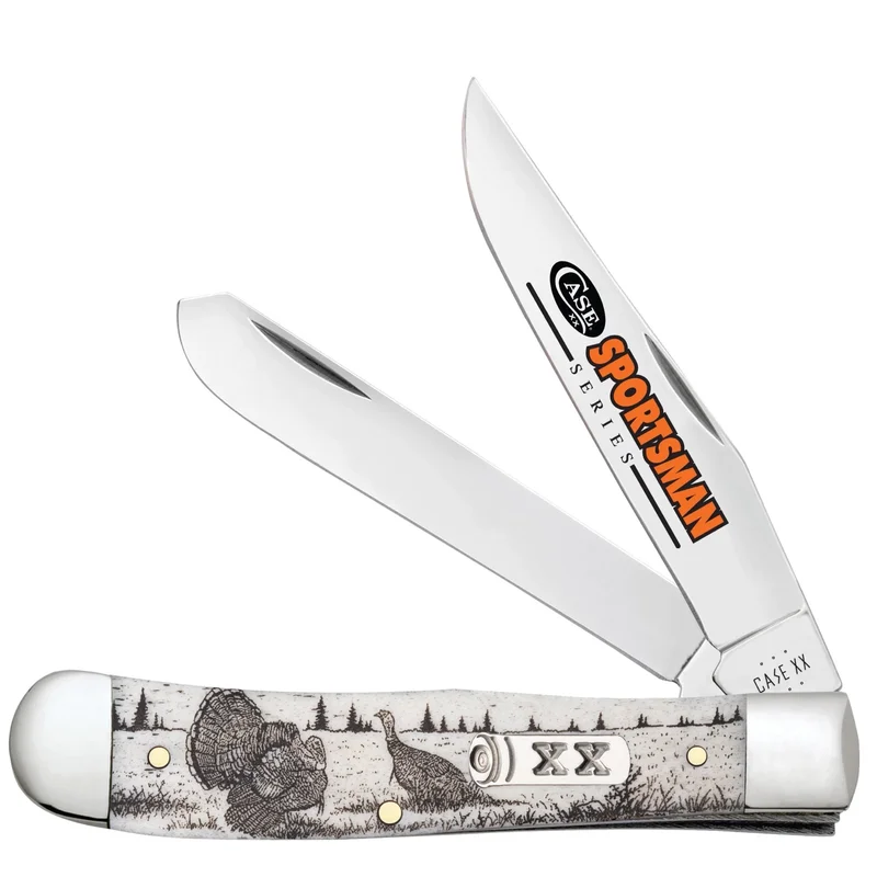 Case 81221 - Sportsman Series Turkey Natural Bone Smooth Trapper (6254 SS)