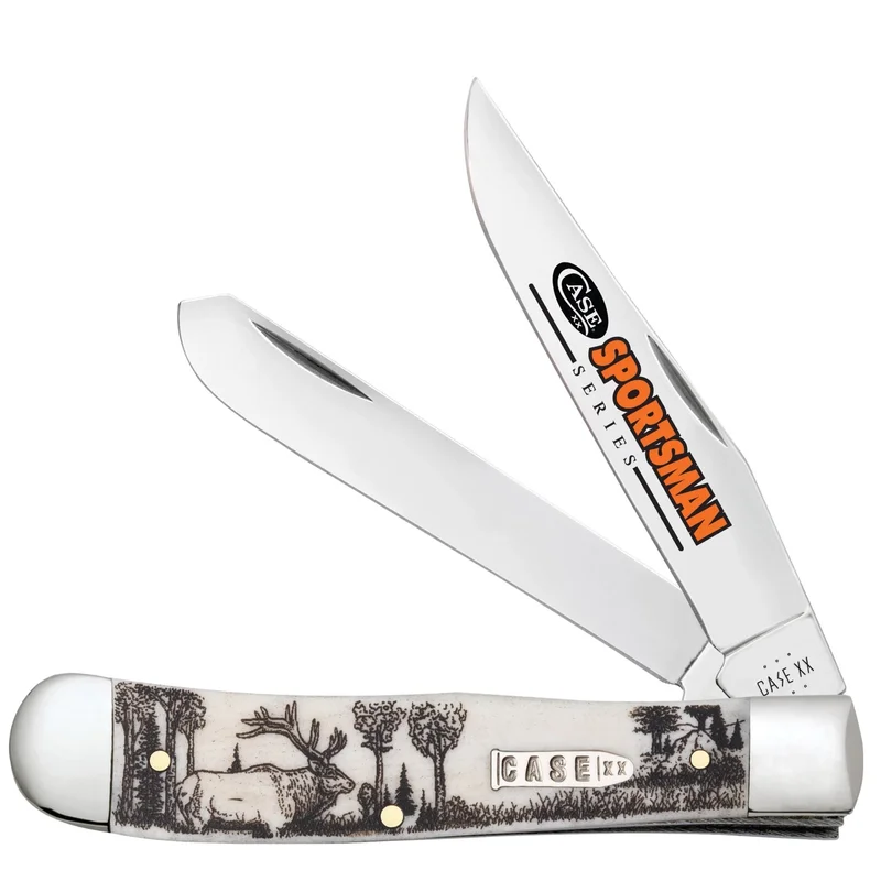 Case 81222 - Sportsman Series Elk Natural Bone Smooth Trapper (6254 SS)