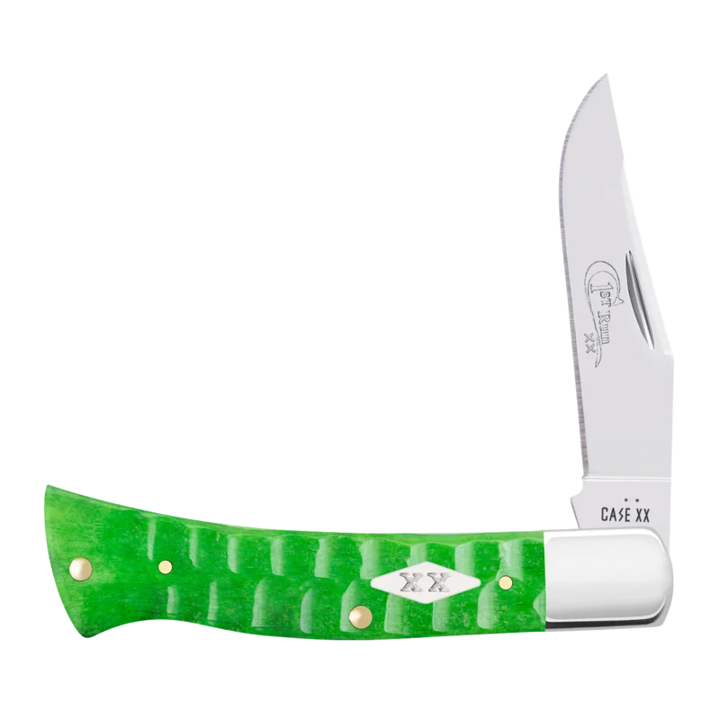 Case 81445 - Bright Green Bone Gator Jig Case Axe Handle (BR61135 SS) FPR