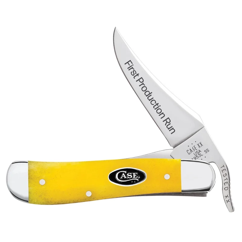 Case 94203 - Yellow Bone Smooth Russlock First Production Run (61953L SS)