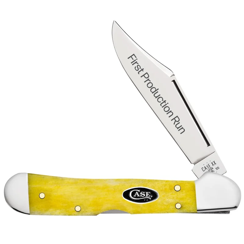 Case 94204 - Yellow Bone Smooth Mini Copperlock (61749L SS)