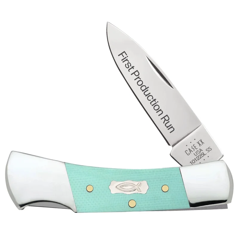Case 95816 - Seafoam Green G-10 Smooth Lockback (101225L SS)