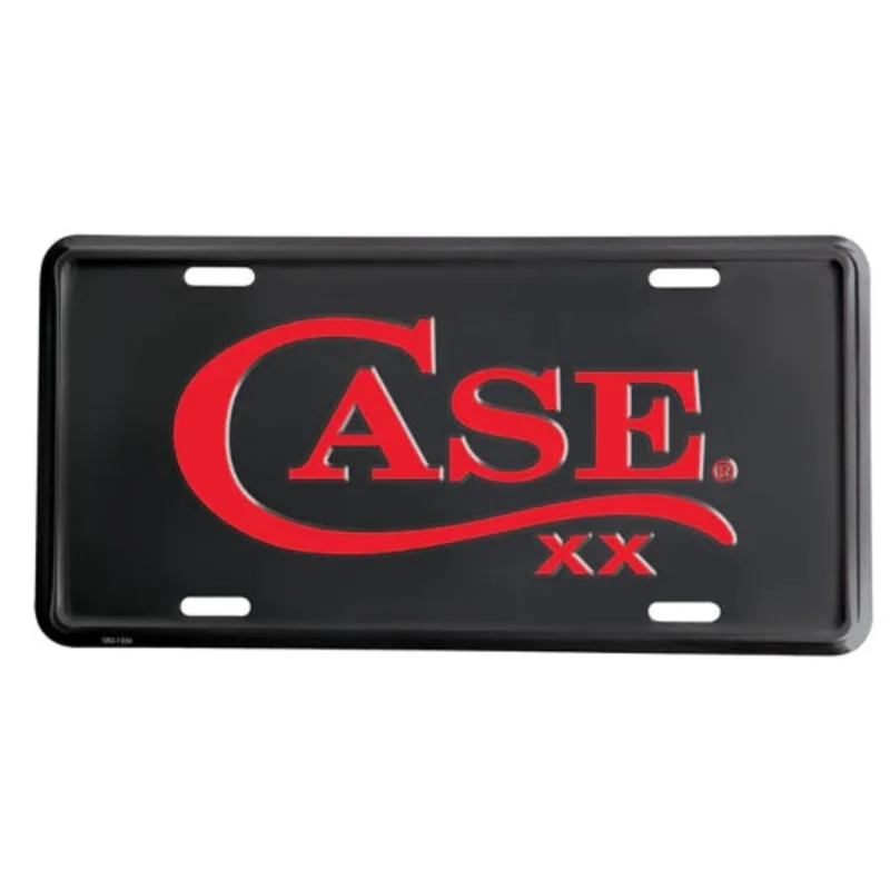 Case License Plate Red