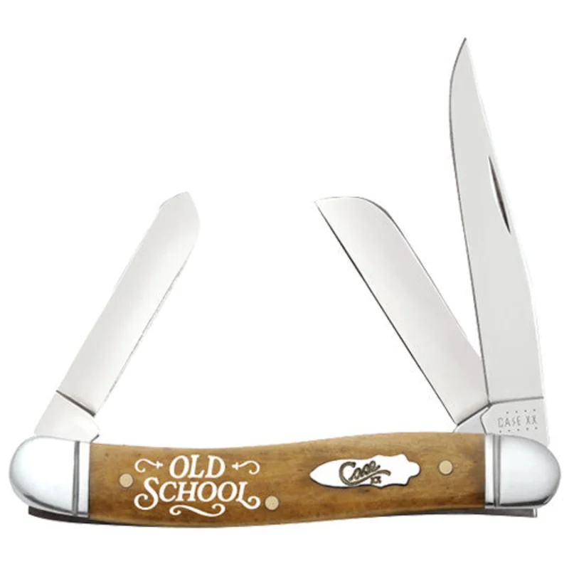 Case Smooth Antique Bone Old School Stockman