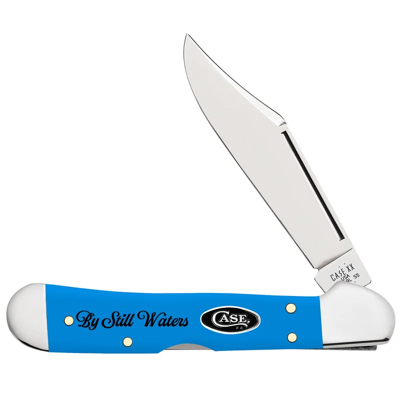 Case Smooth Light Blue Synthetic "By Still Waters" Mini Copperlock