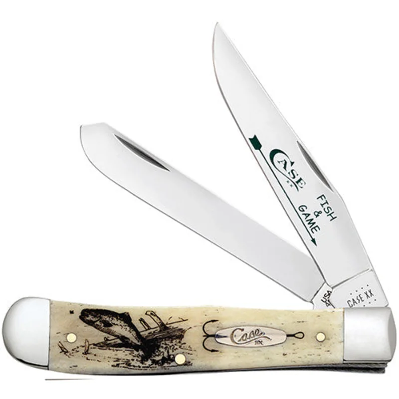 Case Smooth Natural Bone Fish Trapper