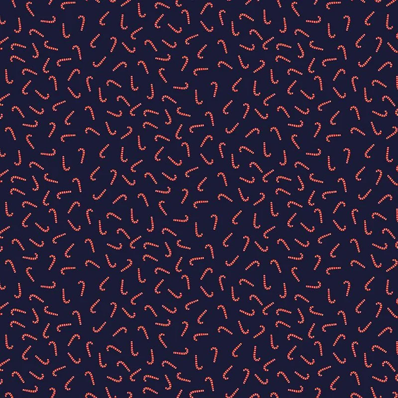 CAT'S PAJAMAS: Candy Cane (1/4 Yard)