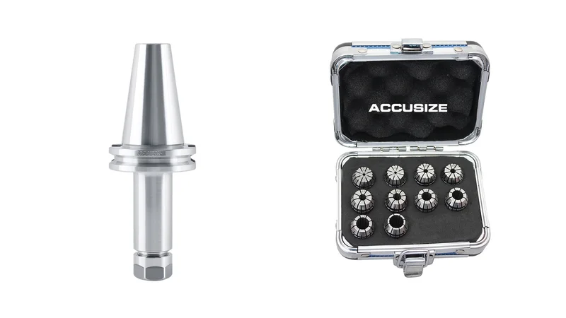 CAT40-ER16 4" Collet Chuck & ER16 10ps/set Metric Collet Set, Range: 1.0- 10.0mm