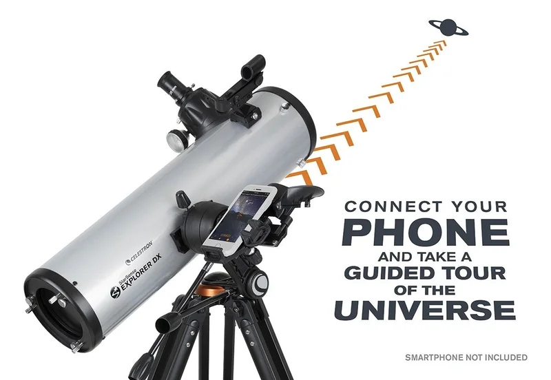 Celestron Starsense Explorer DX 130AZ Smartphone App-Enabled Newtonian Reflector Telescope 22461