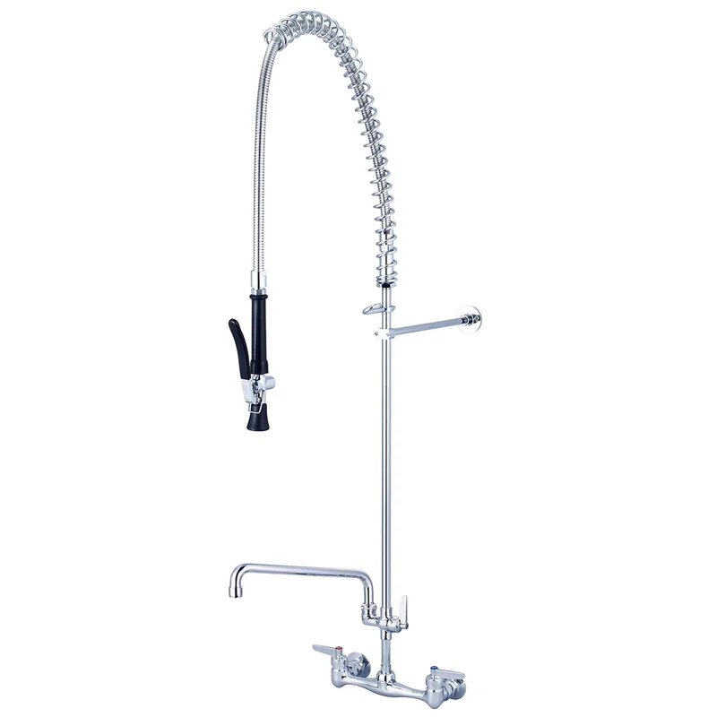 Central Brass - Two Handle Wallmount Pre-Rinse Faucet (80047-ULE60-AD3)