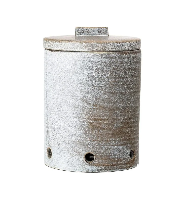 Ceramic Jar, Gray