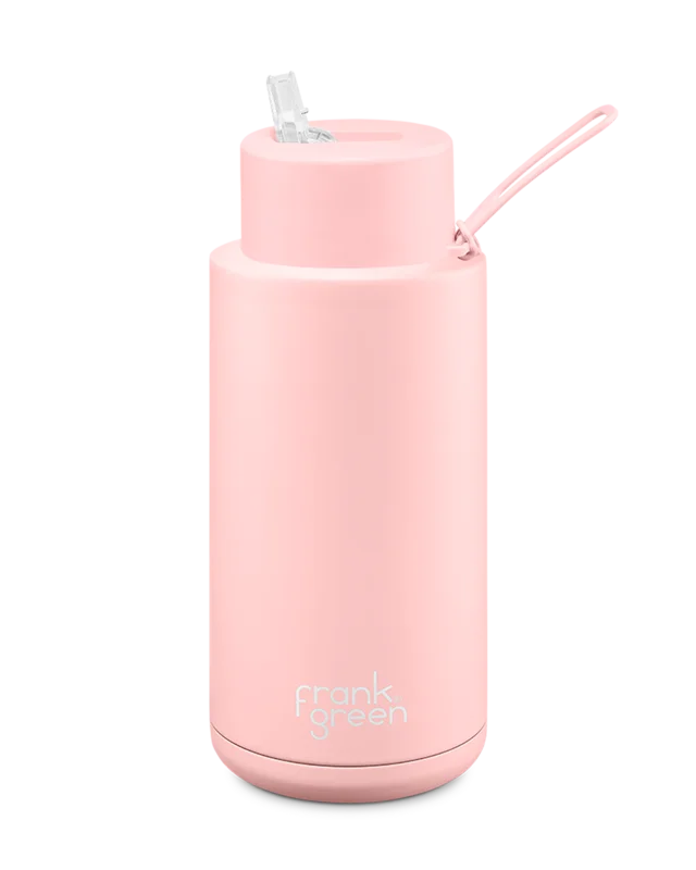 Ceramic Reusable Bottle 34oz, Blushed