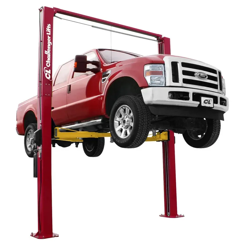 Challenger LE12 HD Symmetric 2-Post Lift (12,000 lbs) Red