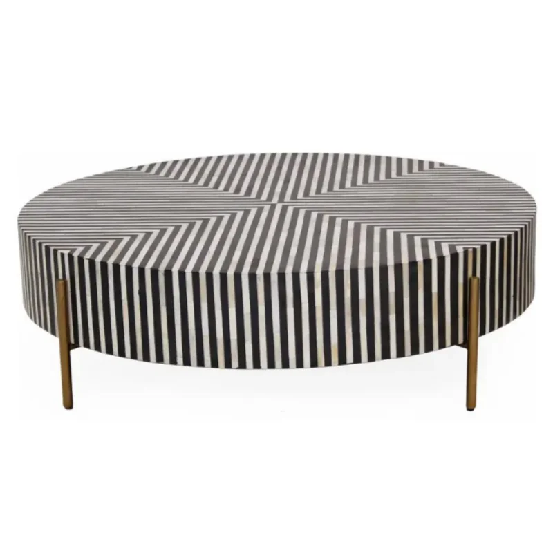 Chameau Medium Coffee Table, 42"W x 42"D x 12"H