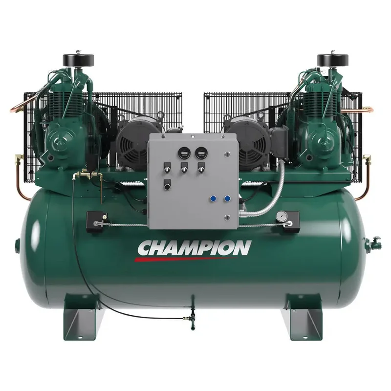 Champion 2HP Duplex R-Series Air Compressor, 120 Gal - HR2D-12