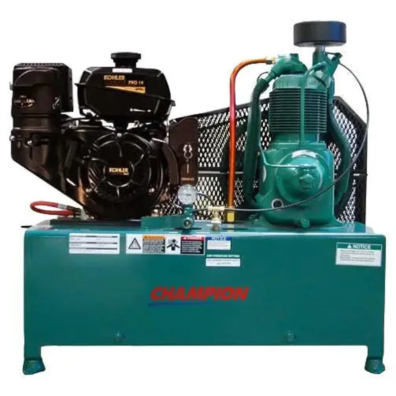 Champion HGR7-LPK R-Series 14 HP Horz Gas Air Compressor (2 x 4Gal)