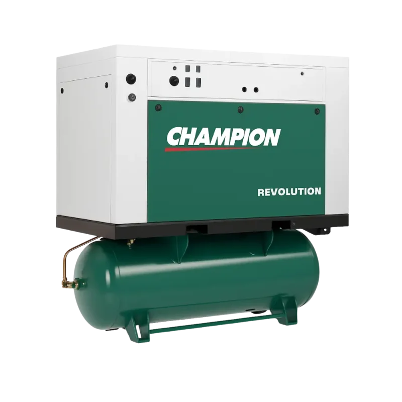 Champion Revolution HQR5-8 Quiet Enclosed 5 HP Air Compressor, 80 Gal, 230V - 1 Ph, 175 PSI