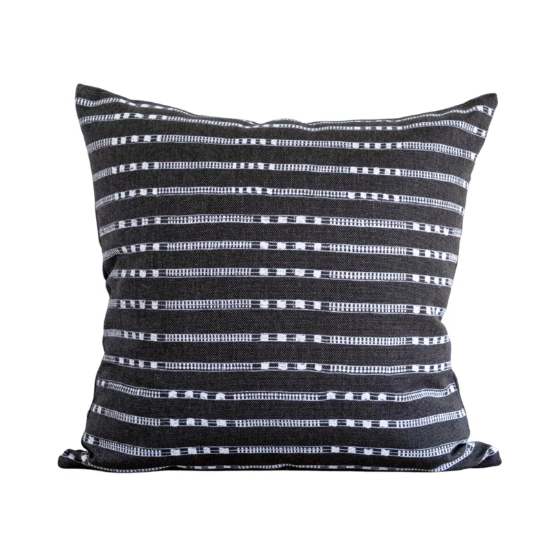 Charcoal Indoor/Outdoor Belmont Dark Pillow 22" X 22"