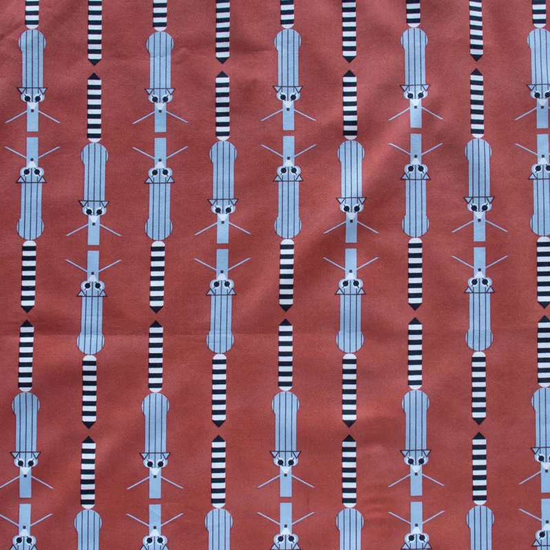 Charley Harper Santa Rosa: Ringtail Stripe (1/4 Yard)