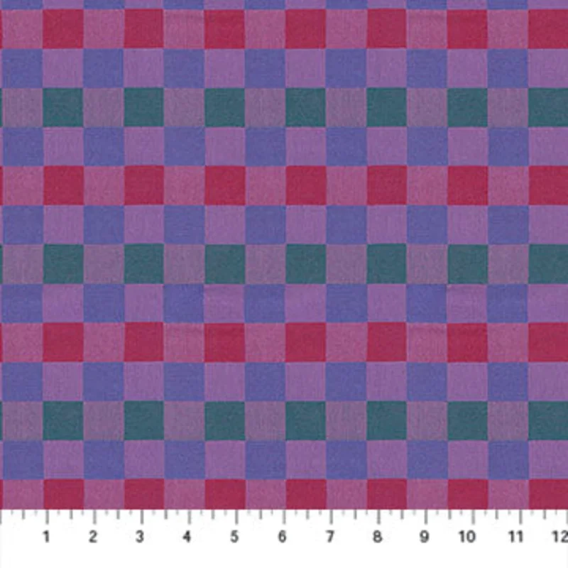 CHECK MATES: Alternate-Blueberry (1/4 Yard)