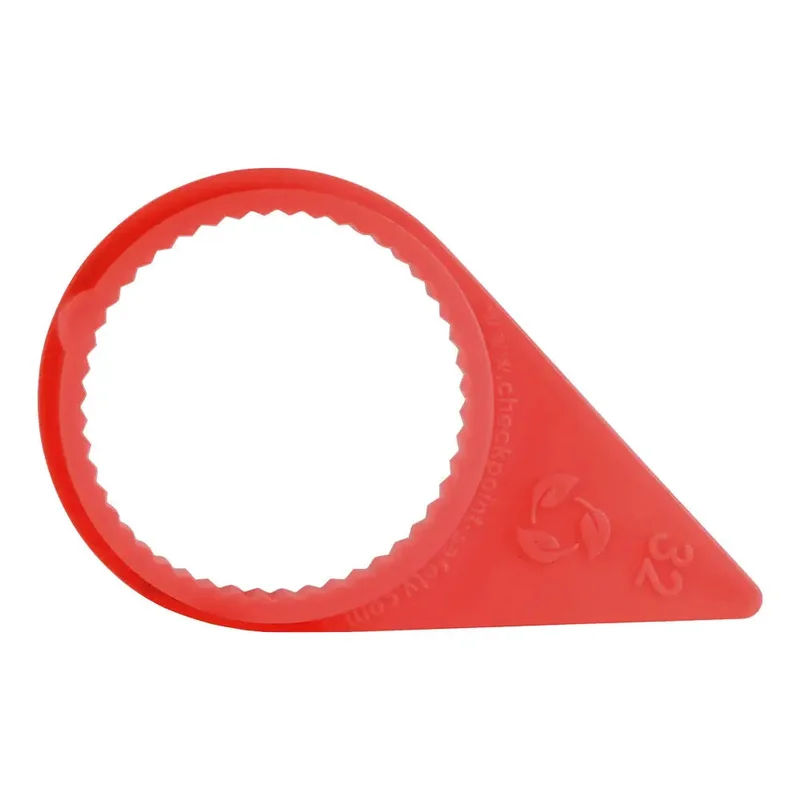 Checkpoint 33mm Medium Arrow Wheel Nut Indicator, Orange/High Temp (100/Bag) - CPMAO33HT