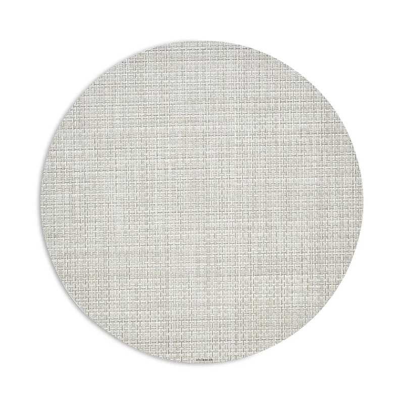Chilewich Basketweave Placemat, Neutral, 15"Dia