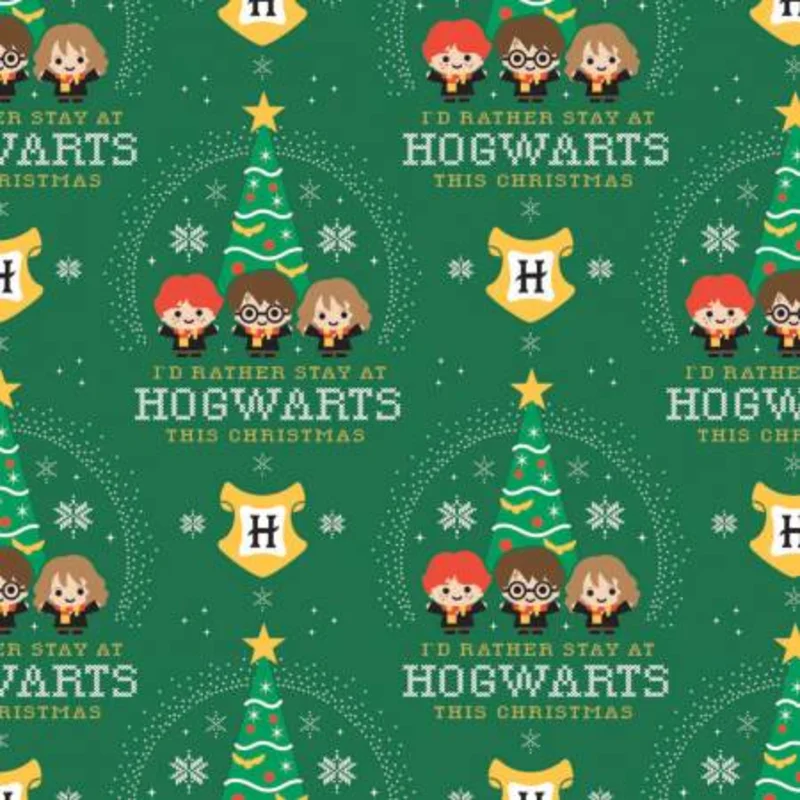Christmas at Hogwarts: Hogwarts Holiday (1/4 Yard)
