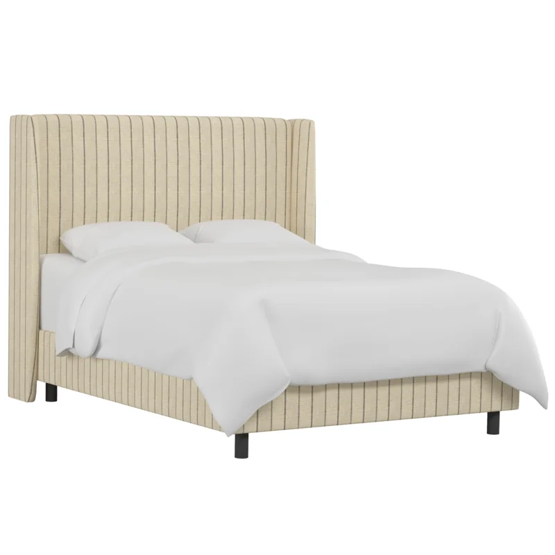 Clare Shelter Bed, Tan Stripe, King & Queen