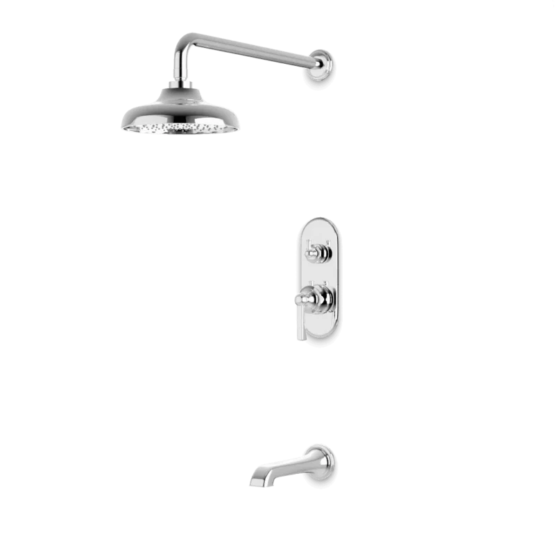 Classic Thermostatic Shower Trim Kit with Tub Filler