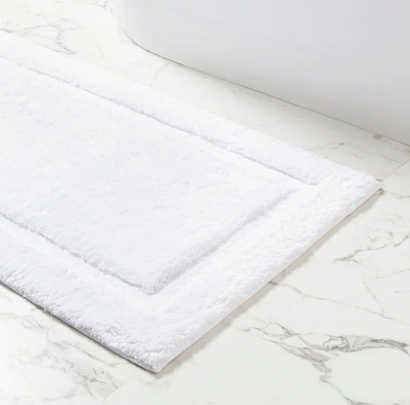 Classic White Bath Rug, 2 Sizes