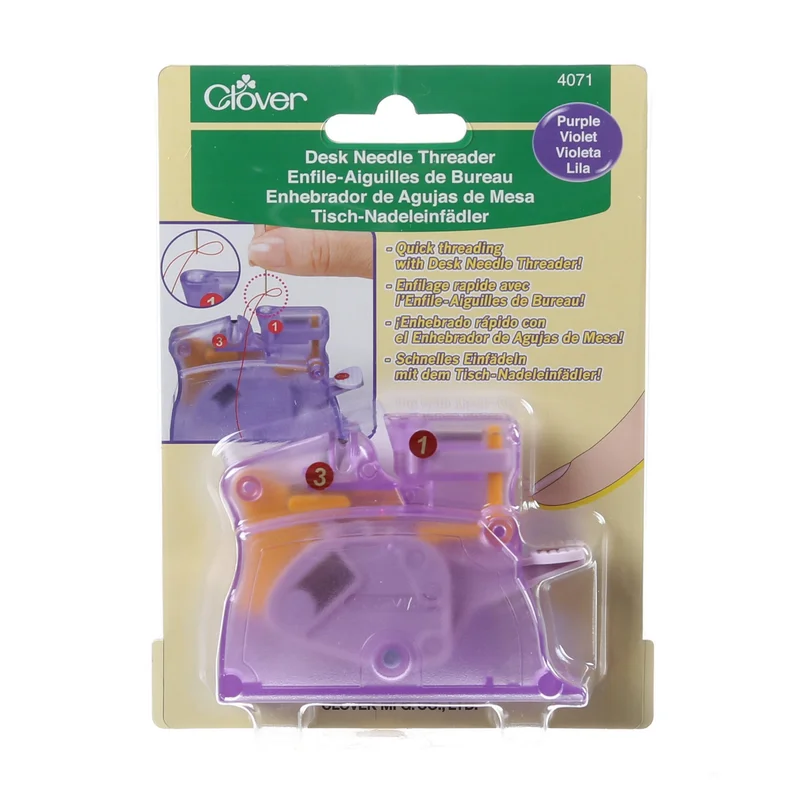 CLOVER: Desktop Needle Threader Purple