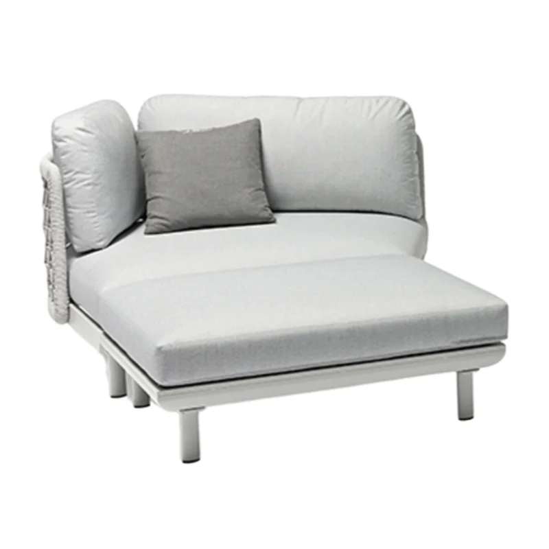 Club Right Hand Curved Chair & Ottoman
