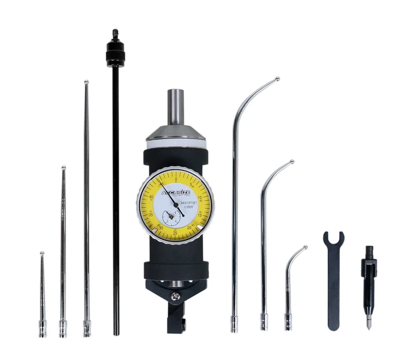 CO-Ax Indicators, White and Yellow Face, mm and inch