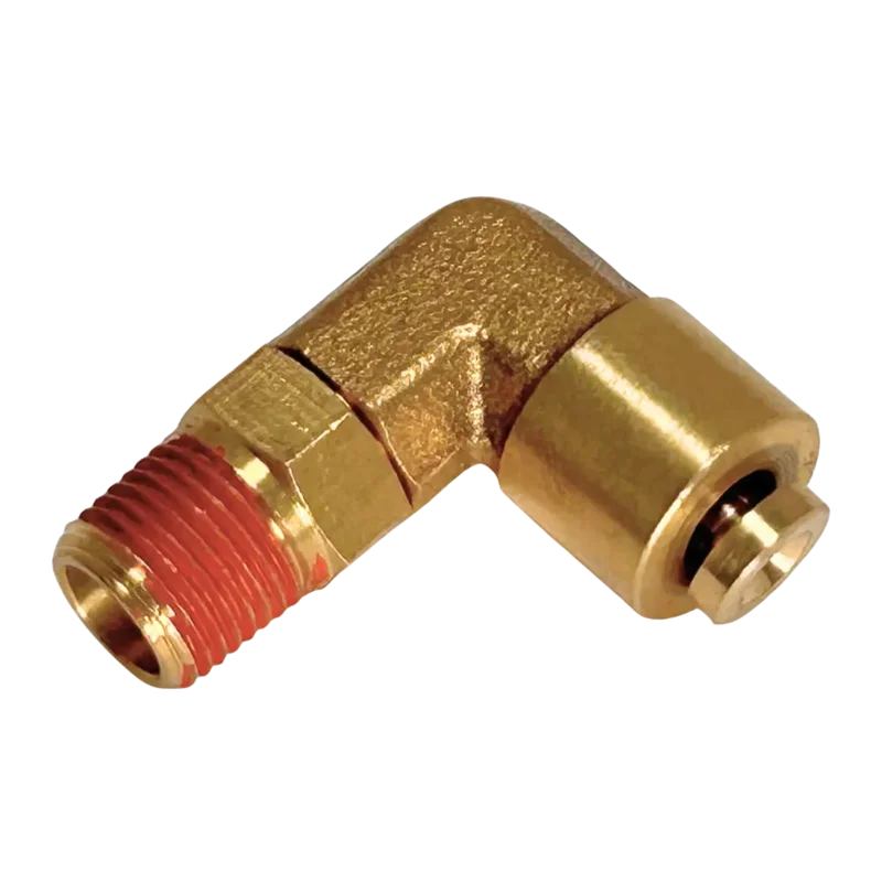 Coats 90 Deg. Swivel Male Elbow Air Fitting, 3/8" Push-to-Connect Tube x 1/4" Male NPT - 8181998