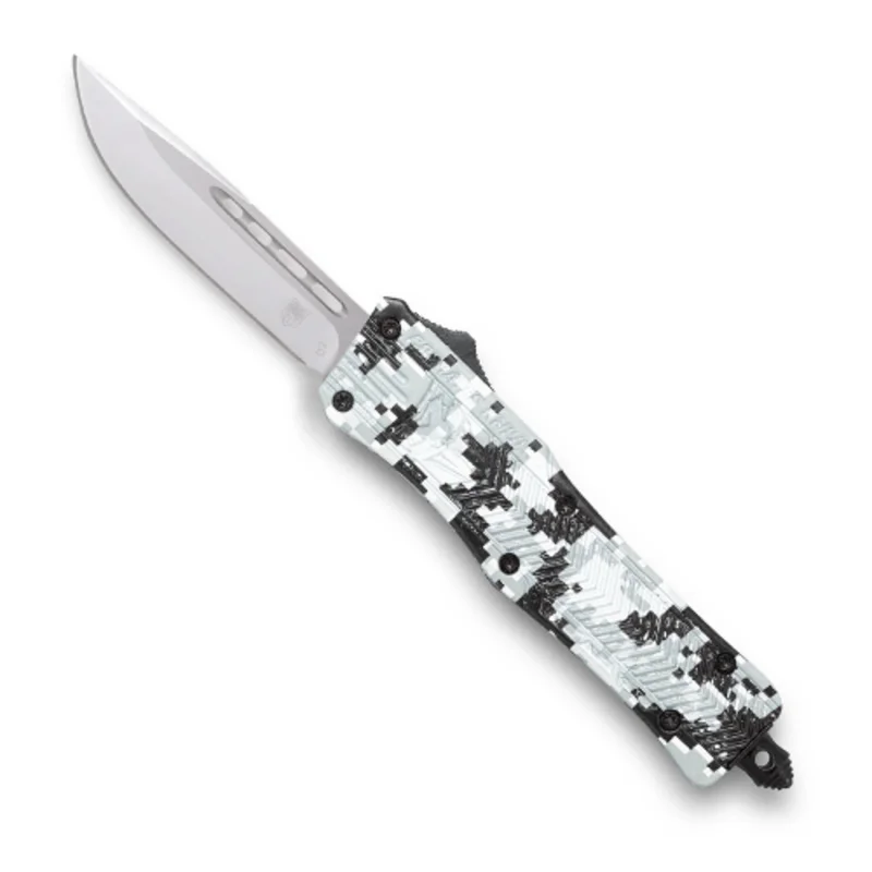 Cobra Tec Small CTK-1 Winter Digi Camo - Drop Not Serrated