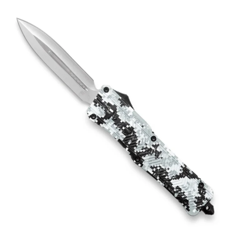 CobraTec Large CTK-1 Winter Digi Camo - Dagger Not Serrated