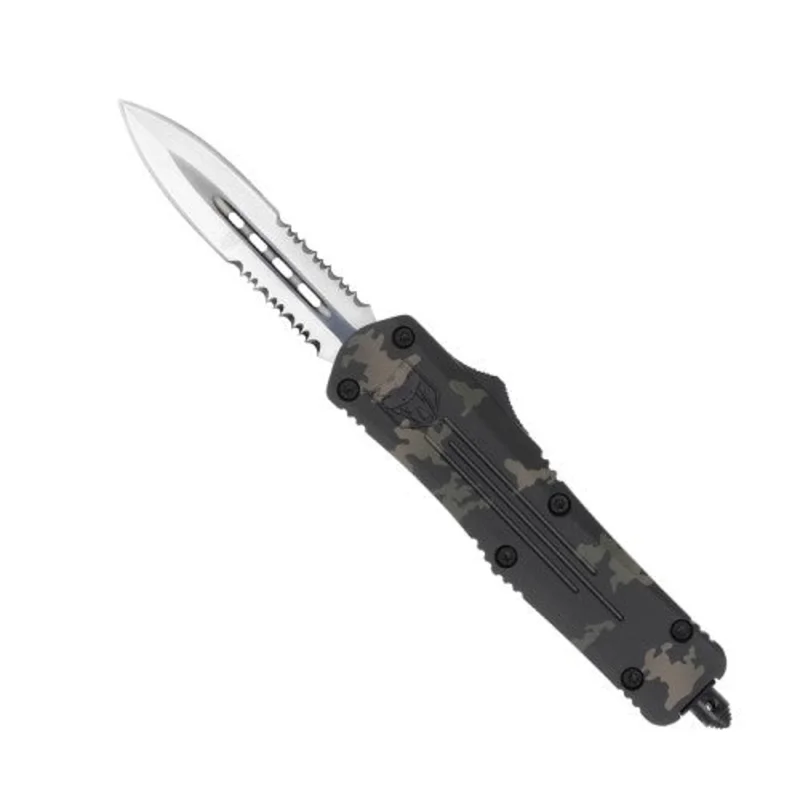 CobraTec Medium FS-3 Urban Multi-Cam - Dagger 2-Side Serrated