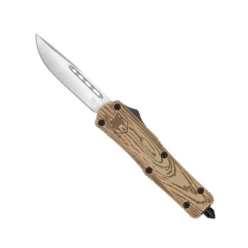 CobraTec Medium FS-3 Wood Grain Drop Not Serrated