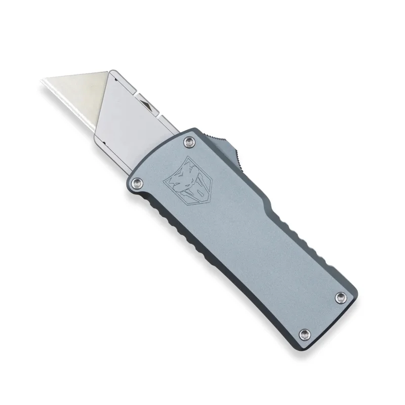 CobraTec OTF Utility Knife - Grey