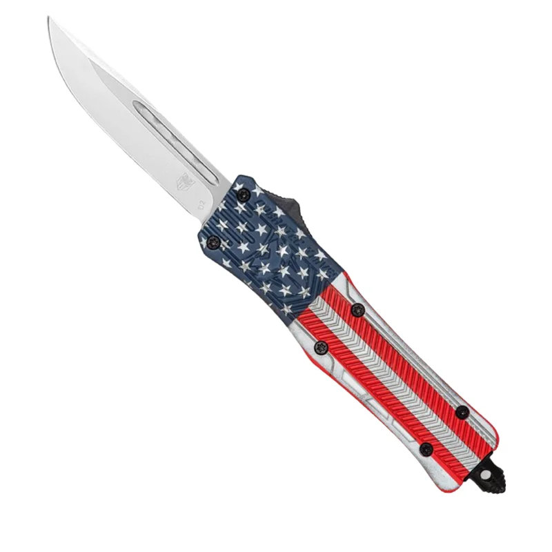 CobraTec Small CTK-1 Cerakote American Flag - Drop Not Serrated