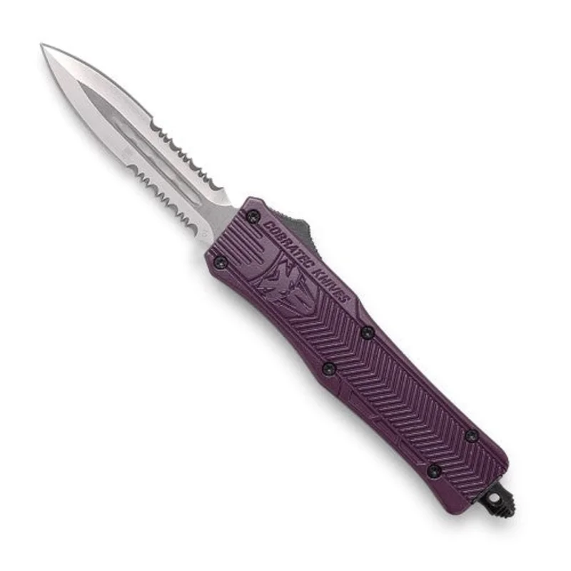 CobraTec Small CTK-1 Plum - Dagger 2-Sided Serrated