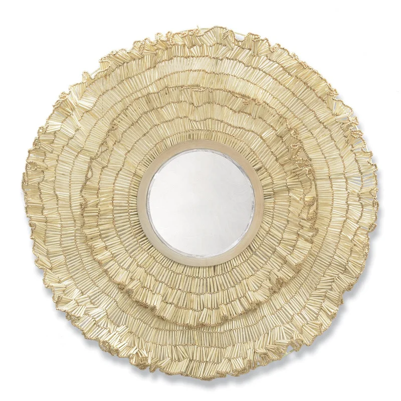 Coco Ruffle Mirror, 37"