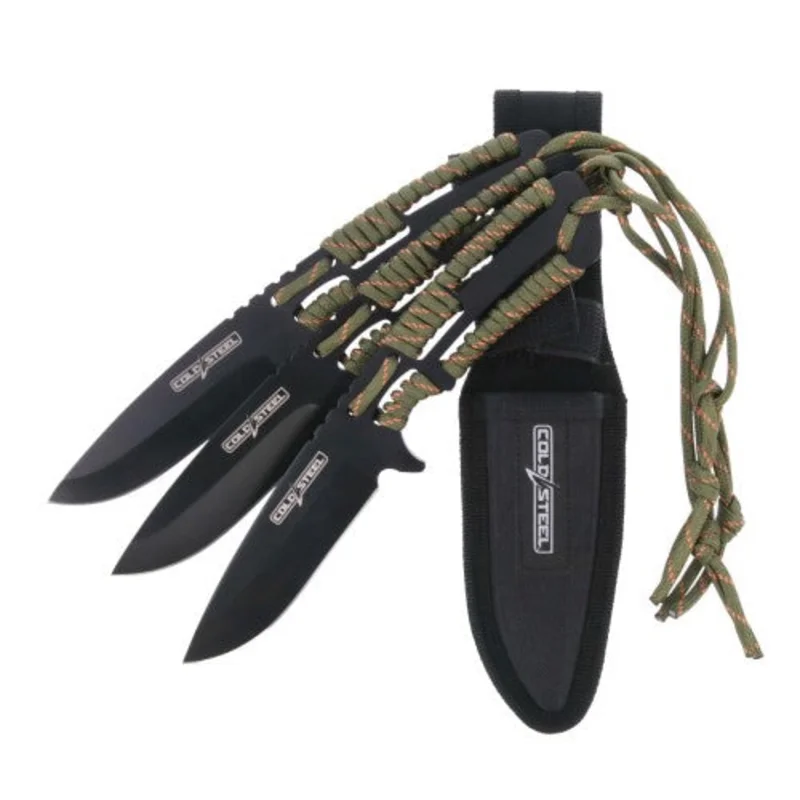 Cold Steel 3pk. 4.4 inch Throwing Knife w/Sheath (Drop Point)