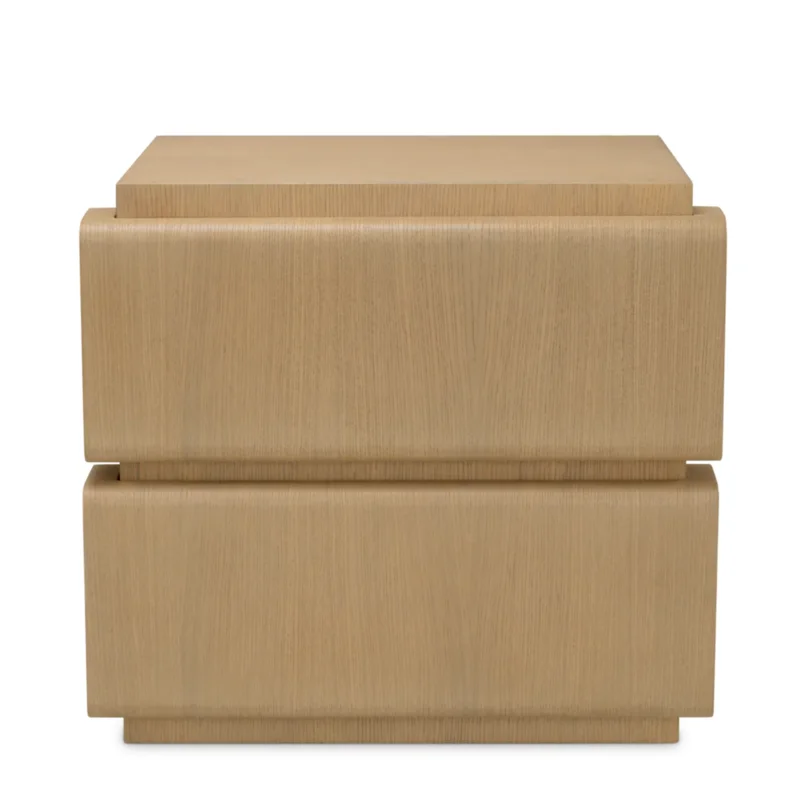 Colston Nightstand - Natural Oak Veneer, 25.98"W x 18.11"D x 23.82" H