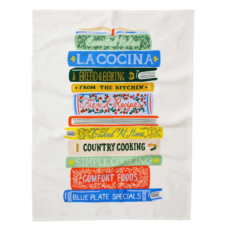Cookbooks Tea Towel