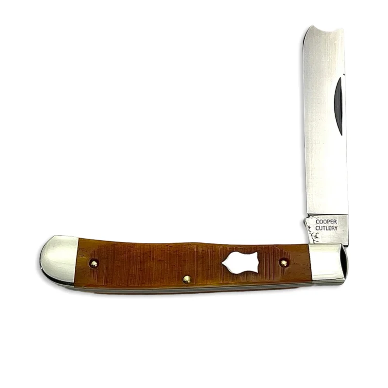 Cooper Cutlery Burnt Orange Sawcut Jig Trapper