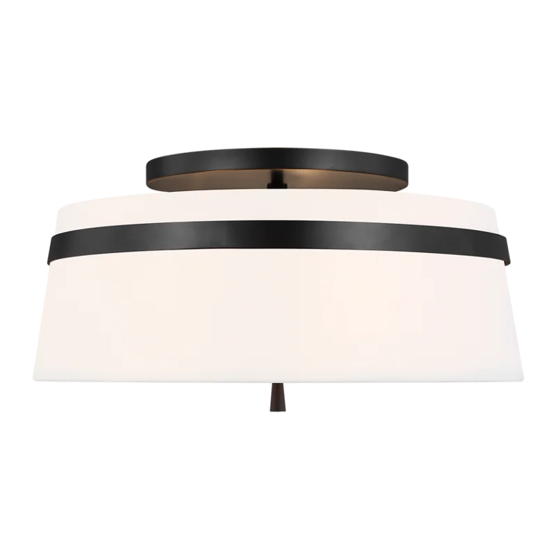 Cordtlandt Large Semi-Flush Mount, Aged Iron