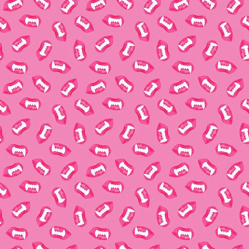 COSTUME PARTY: Wax Lips-Fuchsia (1/4 Yard)