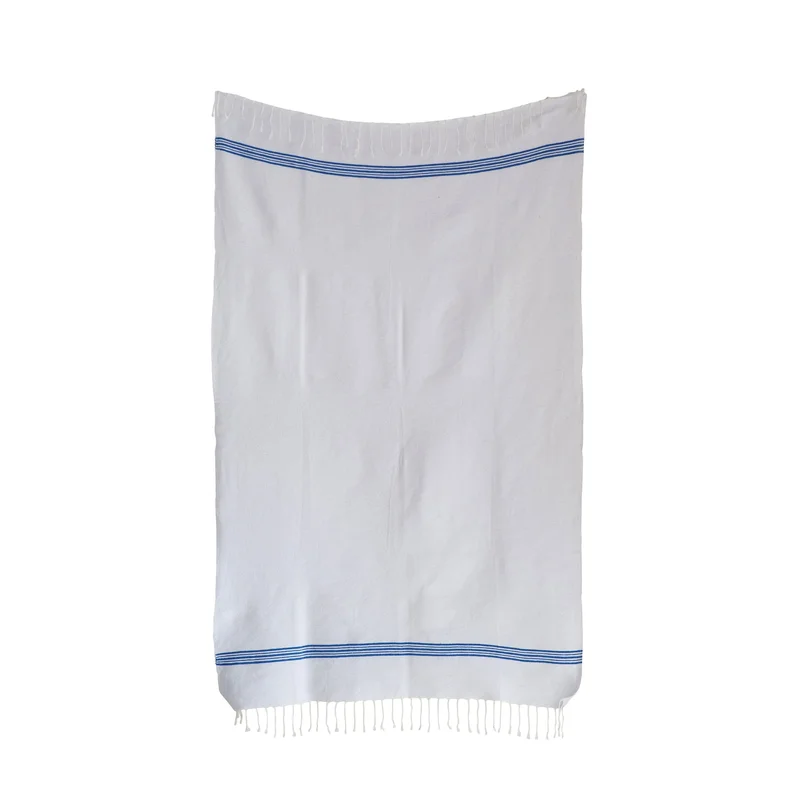 Cotton Bath Towel with Fringe